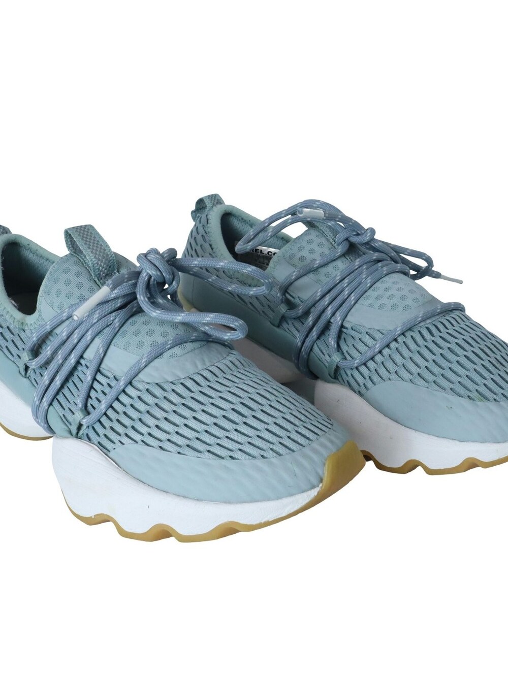 Sorel Kinetic Impact Lace Sneakers Aqua Blue Low Top Women's 5